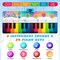 Kids Piano Dance Mat 24 Keys with 8 Instrument Sounds Musical Toy